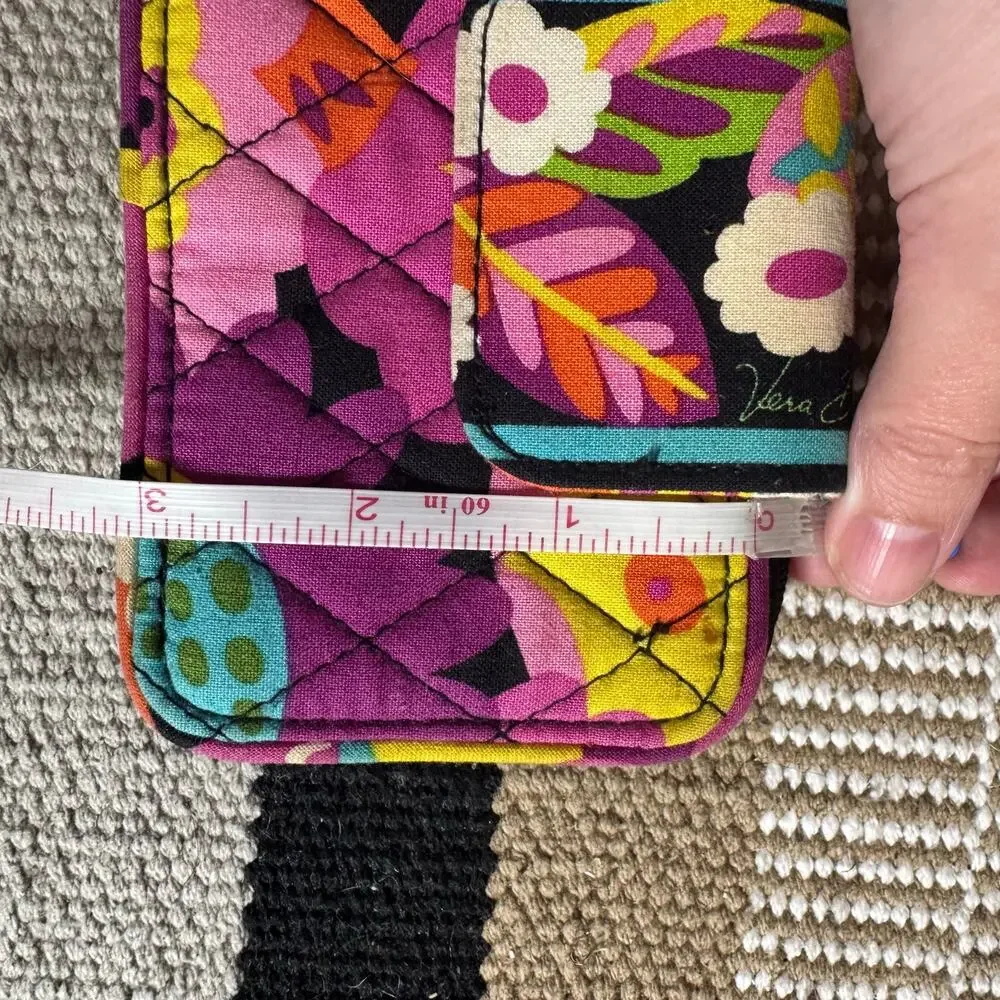 VERA BRADLEY Smartphone Wristlet VA VA BLOOM Travel Y2K Colorful Quilted - Picture 7 of 8